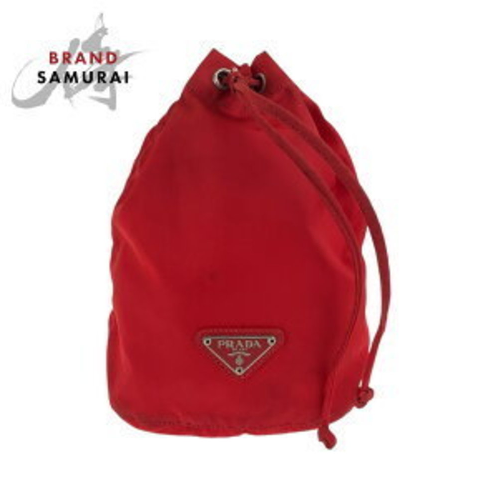 Prada Pouch Accessory Triangular Tessuto Red - image 2